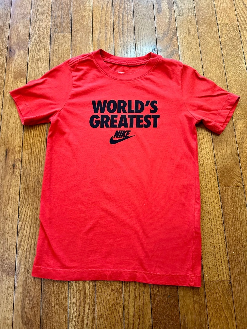 ike Boys “World’s Greatest” Graphic T-Shirt Red Short Sleeve Size S